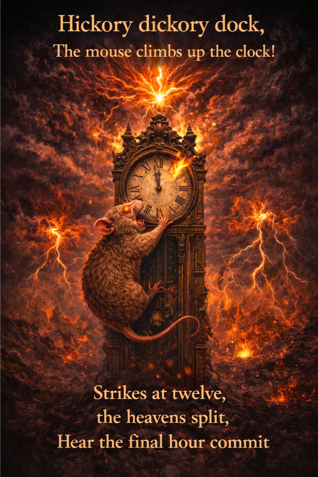 Midnight storm and fiery omen