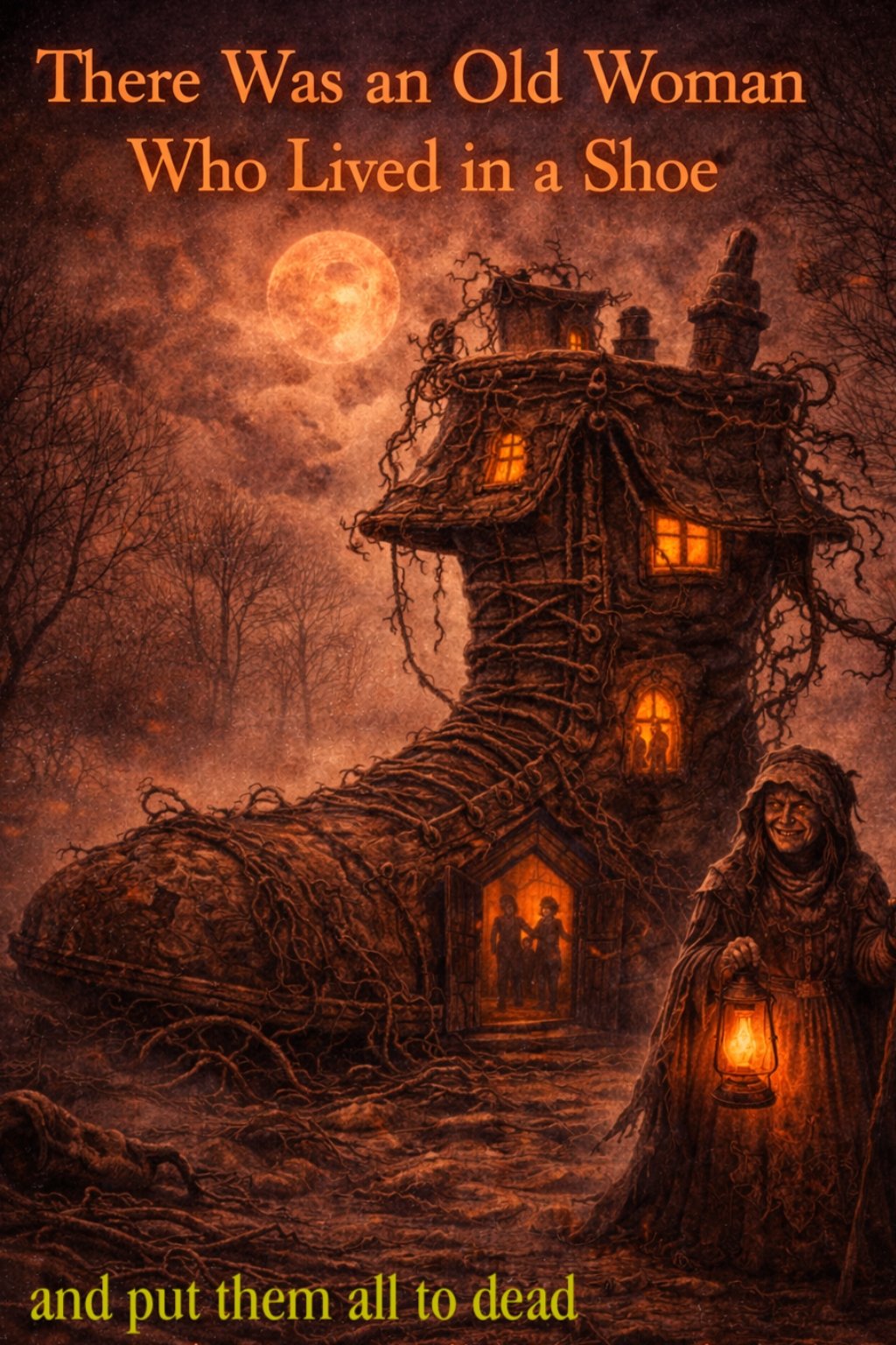 There was an old woman in a shoe